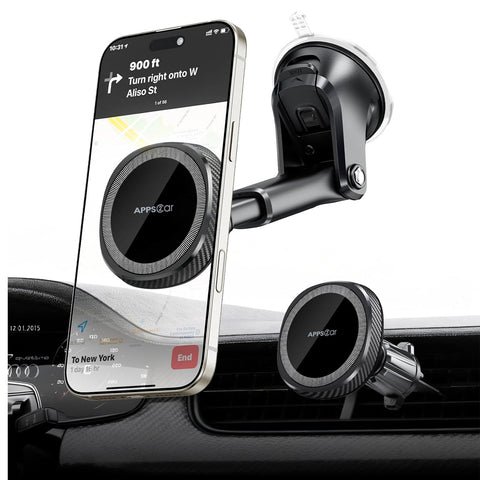 APPS2Car Magnetic Car Phone Holder Mount – Black
