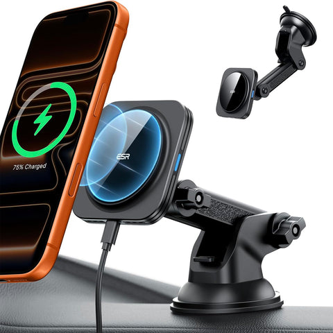 ESR 15W MagSafe Car Mount Charger for iPhone & Galaxy S25
