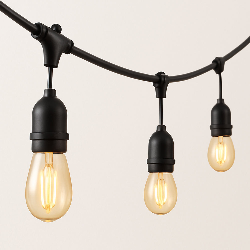 15M Heavy Duty Outdoor Festoon Lights