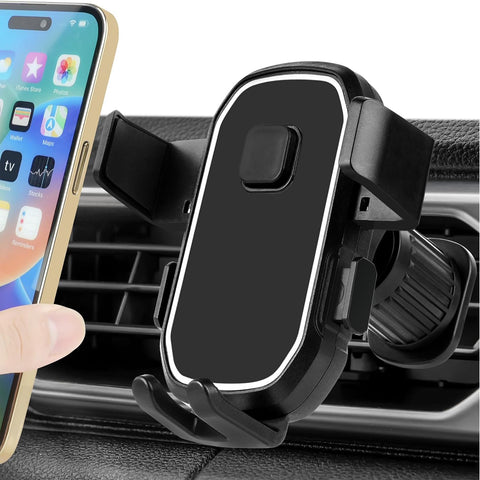 AXFEE Black Car Phone Holder – 360° Rotation & Secure Air Vent Mount