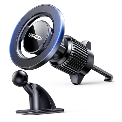 UGREEN 360° Magnetic Car Mount with Air Vent & Dashboard Base
