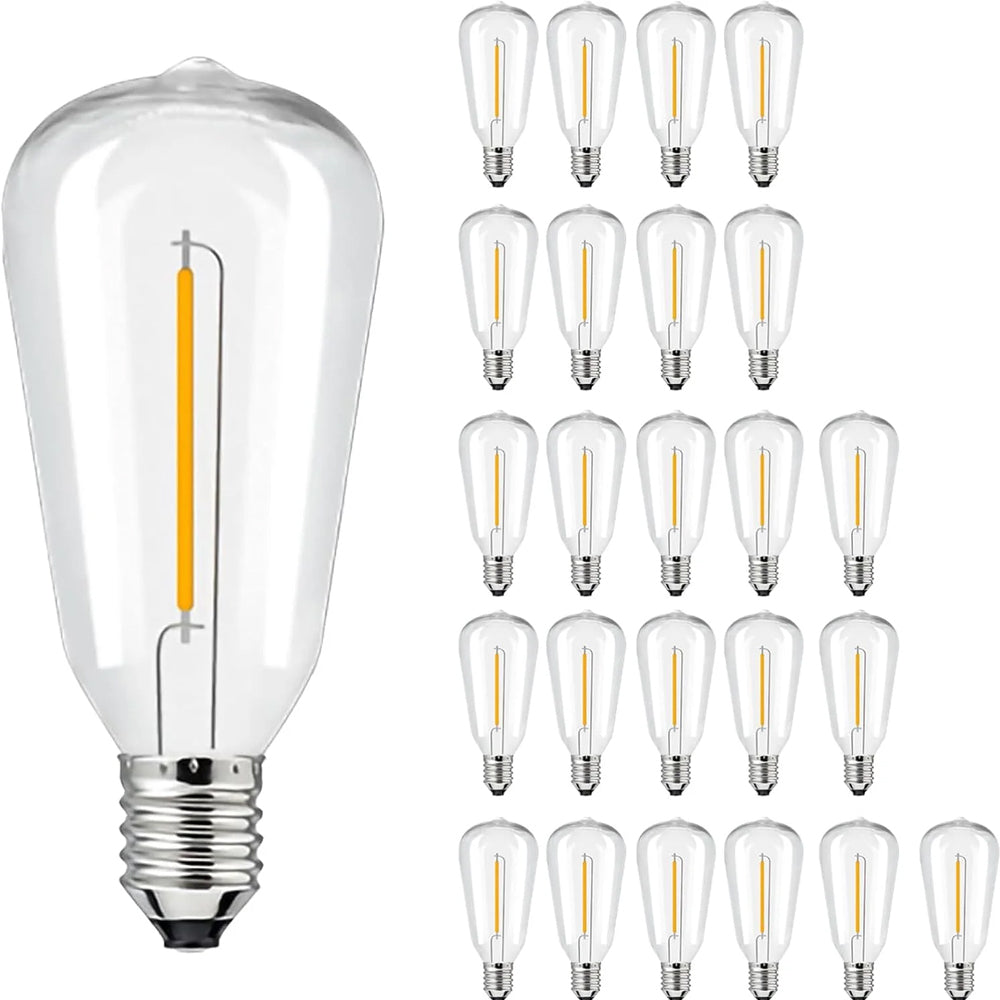 LED Vintage Festoon ST38 Bulbs With E12 Base