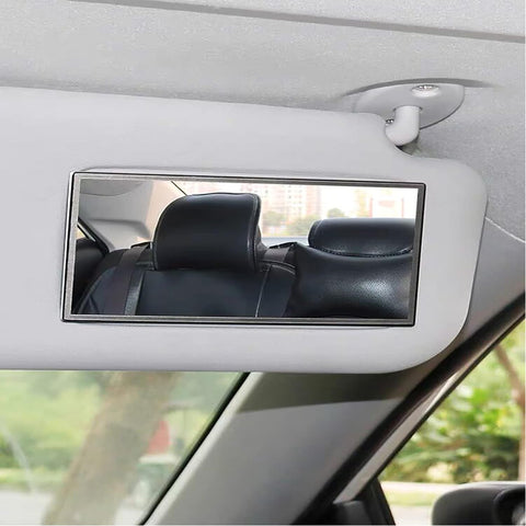 Auto Sun Visor HD Makeup Mirror – Portable Stainless Steel Car Cosmetic Mirror