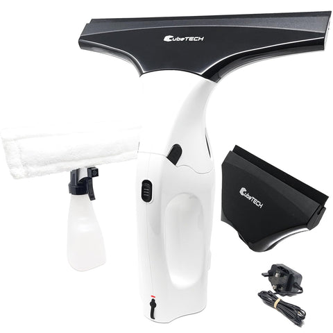 Cordless Window Vacuum Cleaner – CubeTECH Silver & White, Handheld