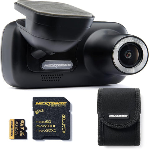Nextbase 222 Black Dash Cam with 32GB SD Card & Carry Case
