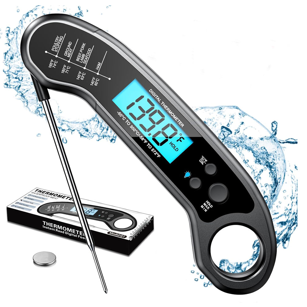 Instant Read Meat Thermometer Grey – Fast & Accurate Digital Probe