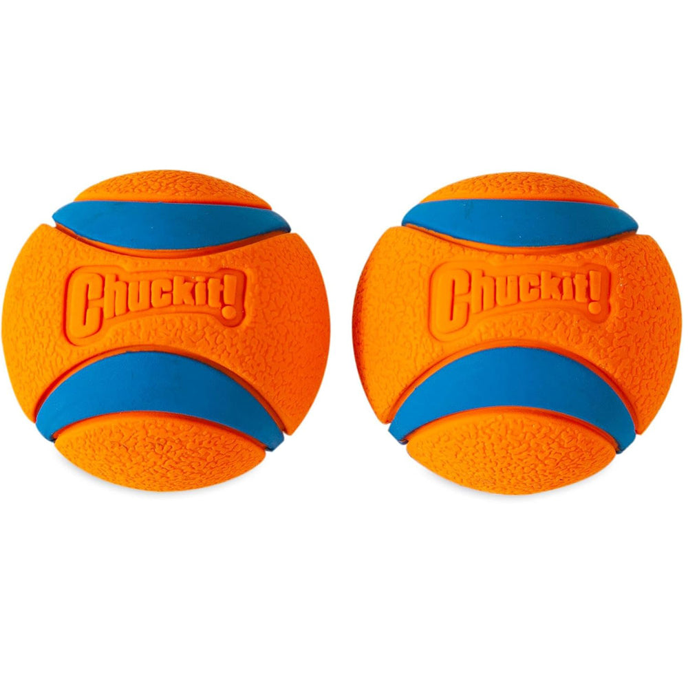 Chuckit Ultra Ball Dog Toy – Durable Rubber Fetch Balls, Large, Pack of 2