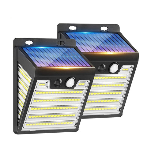 Solar Motion Sensor LED Wall Light Outdoor Waterproof Security Lamp 1000LM