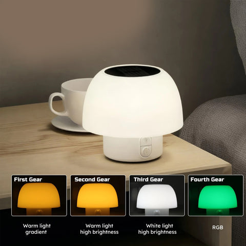 Solar LED Table Lamp White – 4 Modes Dimmable RGB Waterproof Light