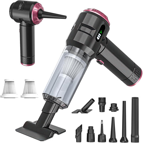 Handheld Vacuum Cleaner Black Rose, 23000Pa Cordless Car & Home