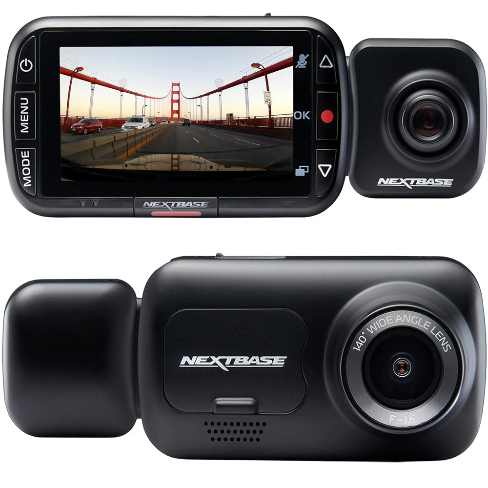 Nextbase 222x Front & Rear Dash Cam Full 1080p HD – Black