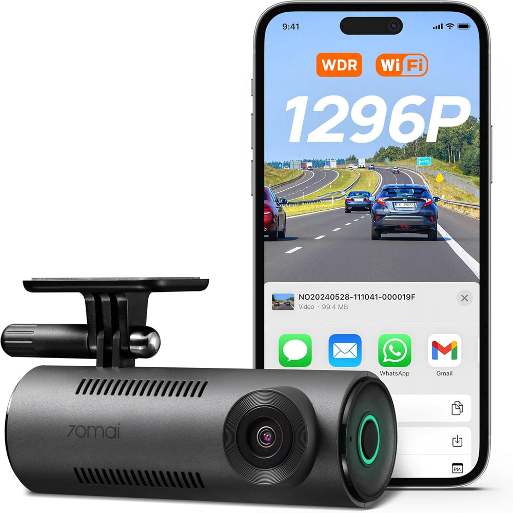 70mai 2K Wifi Dash Cam M310 – Smart Voice, 1296P QHD, Night Vision