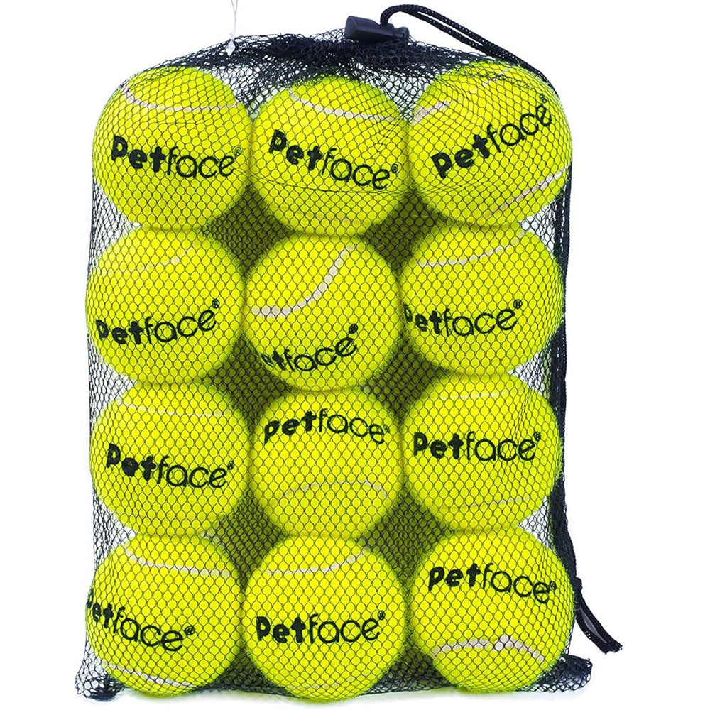 Petface Super Tennis Balls for Dogs – Pack of 12