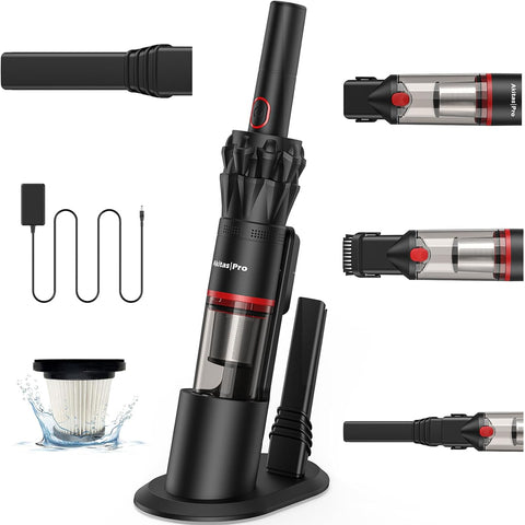 Akitas Pro H2 Red Handheld Vacuum – Ultra-Light 0.5kg, 26min Runtime, Dual-Mode