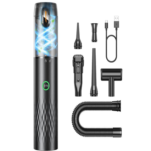 SEALIGHT Black Car Vacuum Portable Cordless with 2 Suction Modes