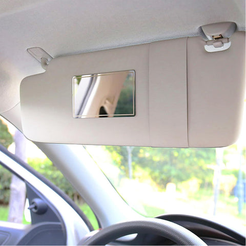 Universal Car Interior Cosmetic Mirror – Portable Self-Adhesive Vanity Mirror
