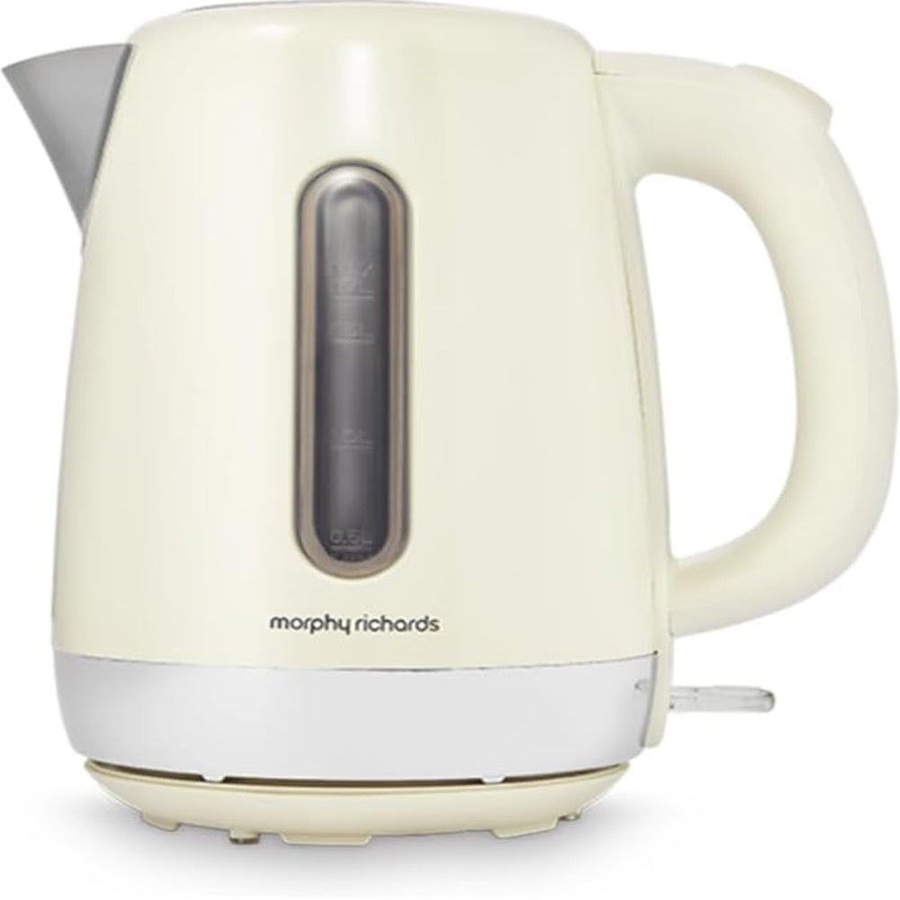 Equip 1.7L Jug Kettle – 3kW Rapid Boil, Removable Limescale Filter, Easy View Water Gauge, Stainless Steel, Cream