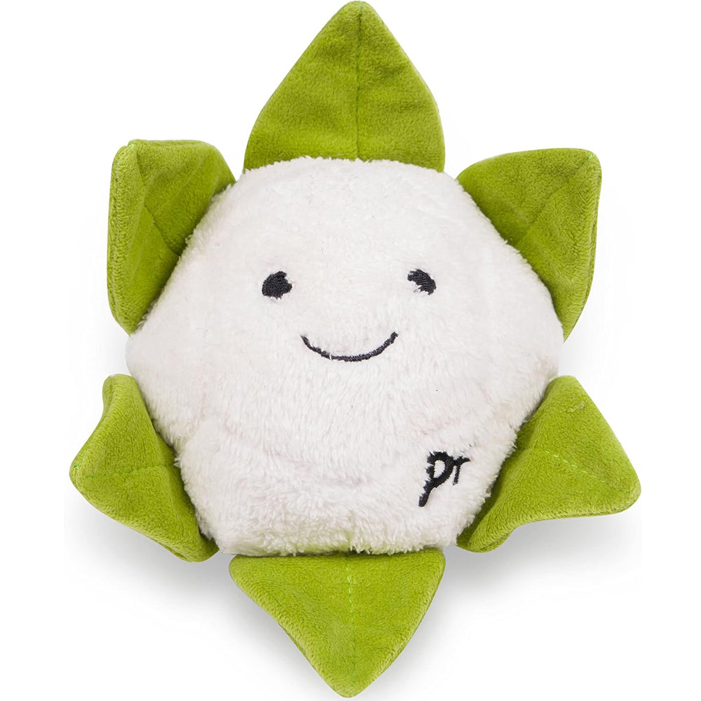 Petface Cauliflower Plush Dog Toy with Squeaker