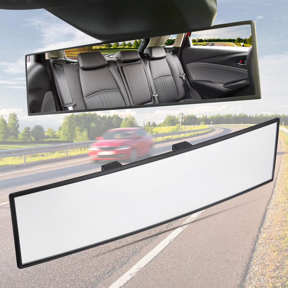 JoyTutus 11.81 Inch Convex Rear View Mirror for Car SUV Trucks - Clear