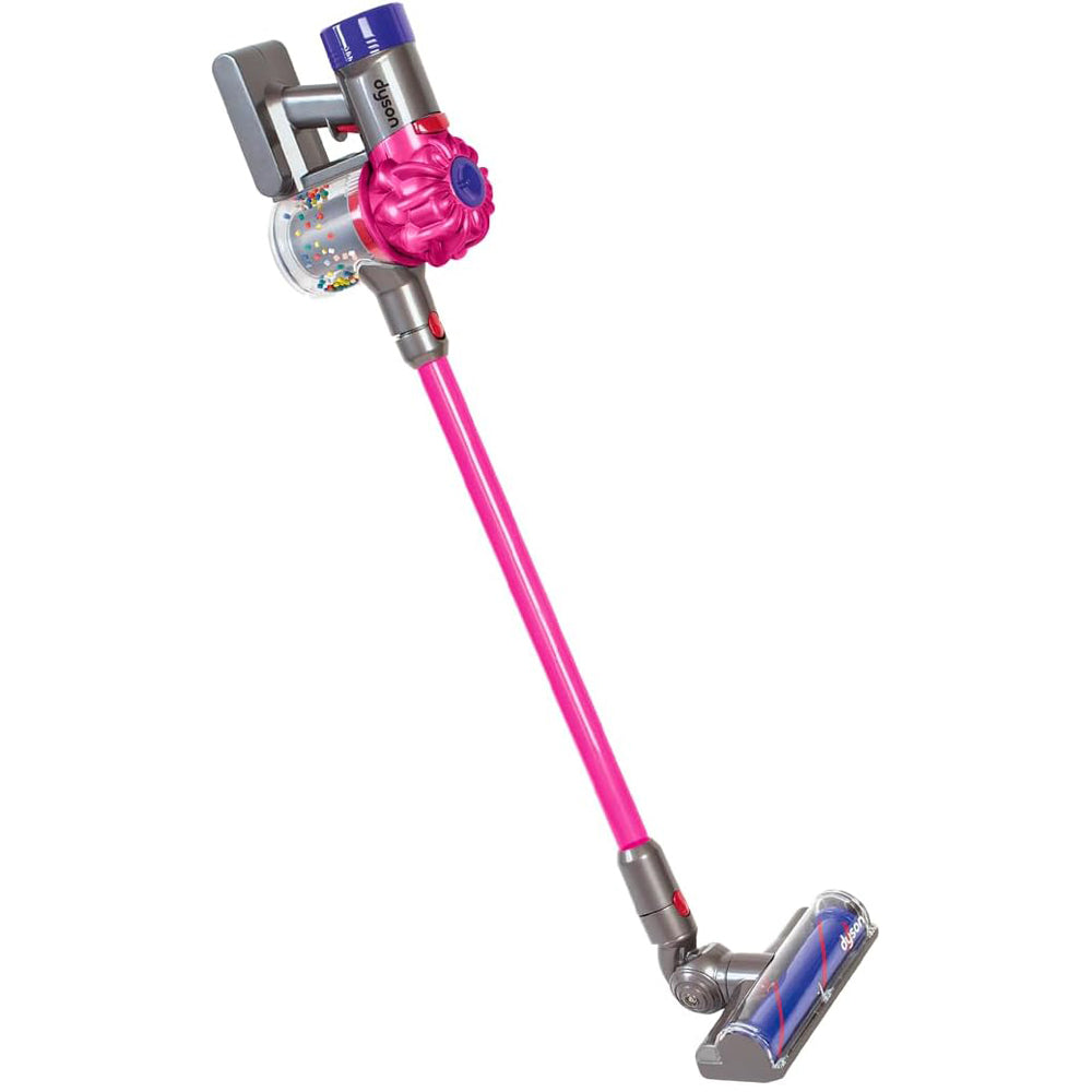 Casdon Dyson Cordless Toy Vacuum Cleaner for Kids – Realistic Role Play, Interactive Official Dyson Design, Pink, Ages 3+