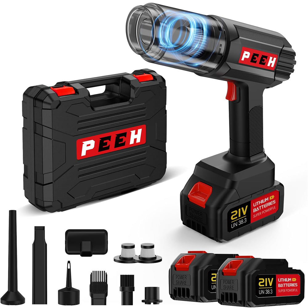 Handheld Cordless Vacuum Cleaner Black – Portable Car & Home Vacuum