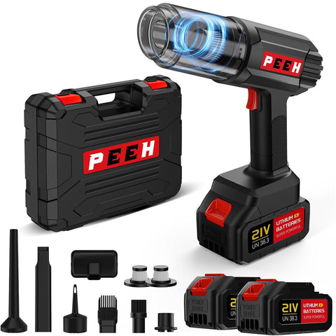 Handheld Cordless Vacuum Cleaner Black – Portable Car & Home Vacuum