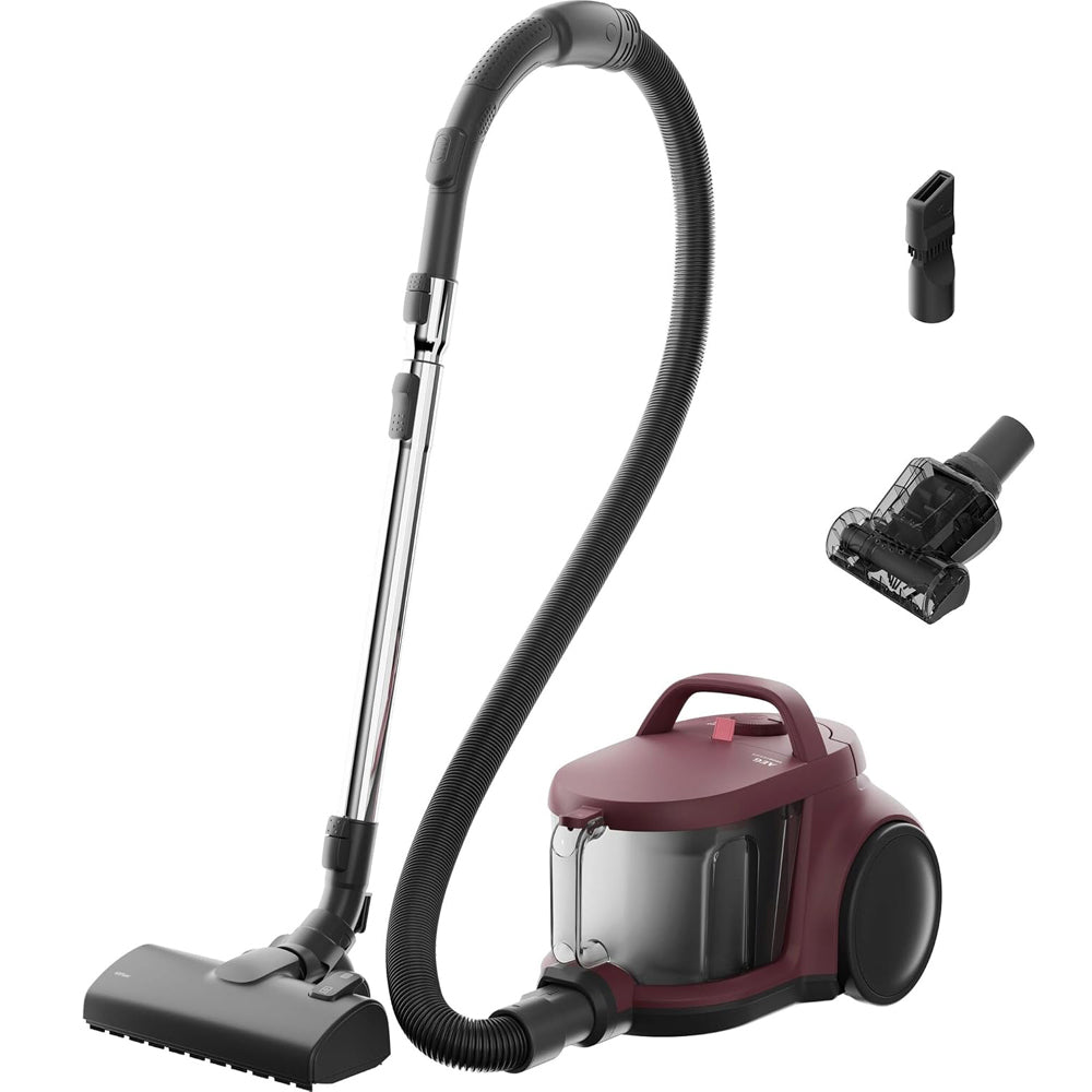 AEG ANIMAL 5000 Bagless Vacuum Cleaner, 3L, Compact, 78dB, 8.5m Action Radius, High Filtration, Multi-Surface, Dark Red