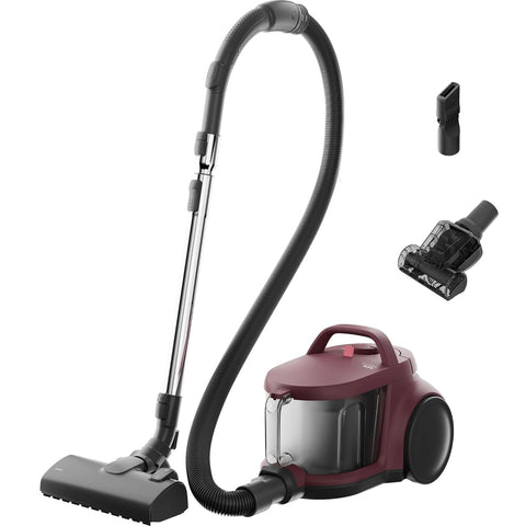 AEG ANIMAL 5000 Bagless Vacuum Cleaner, 3L, Compact, 78dB, 8.5m Action Radius, High Filtration, Multi-Surface, Dark Red