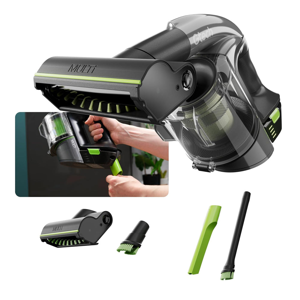 Gtech Multi MK2 Cordless Handheld Vacuum Cleaner – 22V Li-ion Battery – Powered Brush Bar