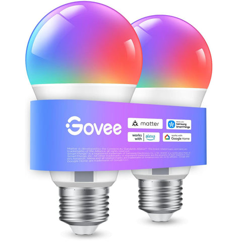 RGBWW Smart E27 Bulbs 9W 800LM Colour Changing 2 Pack