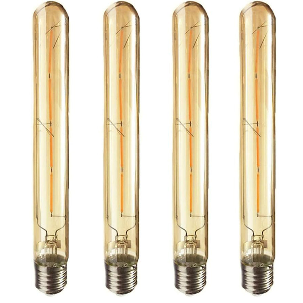 Edison Vintage Tube Lamp E27 4 W T30-225 Test Tube Flute Light Bulb, 400 lm, AC 220-240 V, E27 T30 LED Filament Light Bulb, Warm White (2700 K), Not Dimmable [Energy Class B]