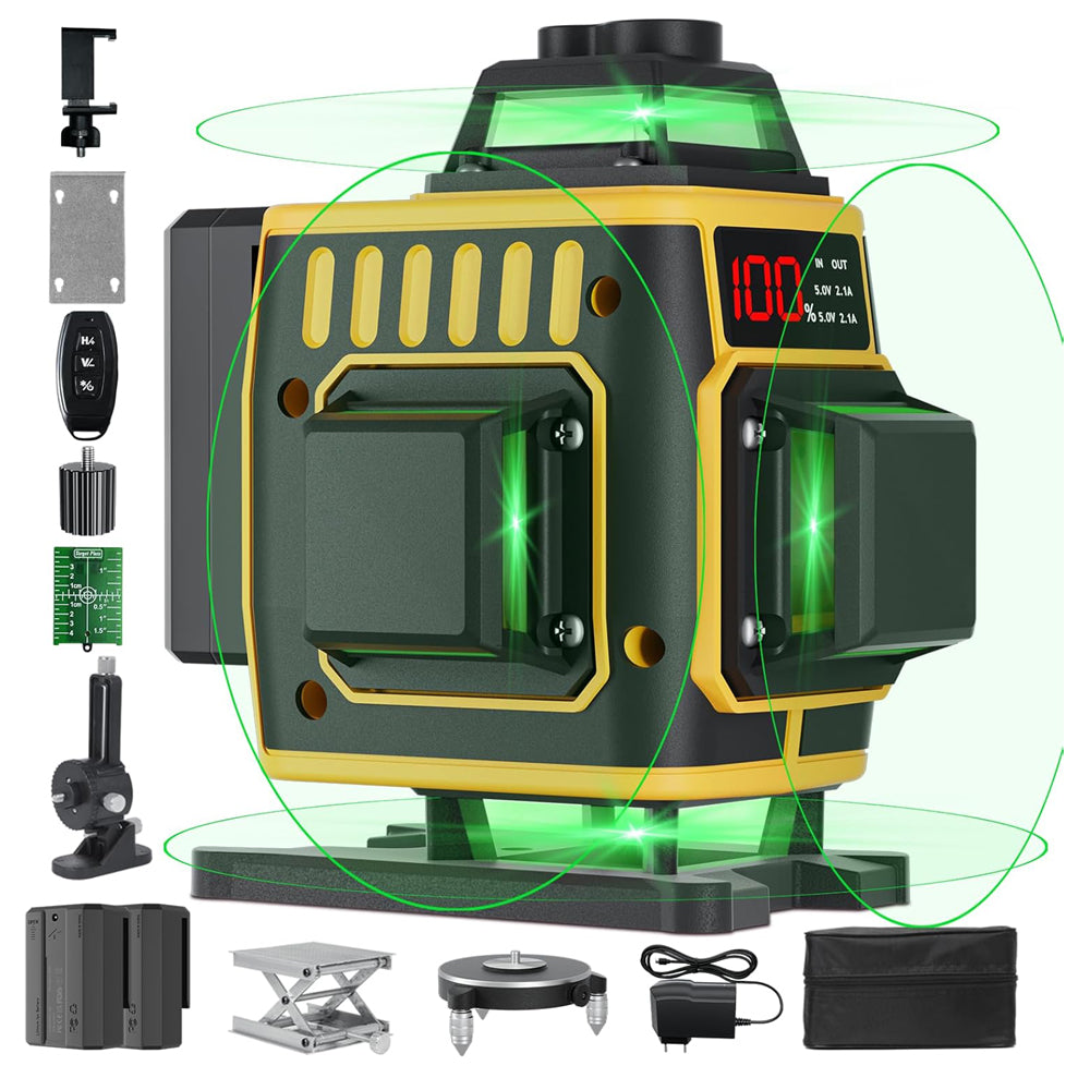16 Line 360° Self-Leveling Green Laser Level