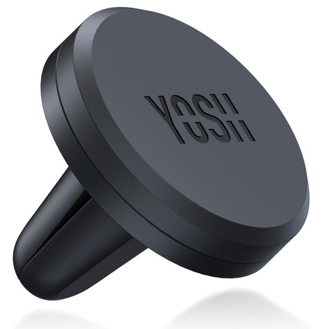 YOSH Magnetic Car Phone Holder, Strong Air Vent Mount with Upgraded Magnets | Secure & Stable Cradle for iPhone & Samsung | Includes Metal Plates, Car Accessories