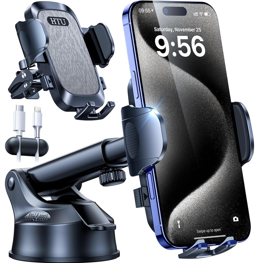 2025 HTU Car Phone Holder Mount with Strong Suction