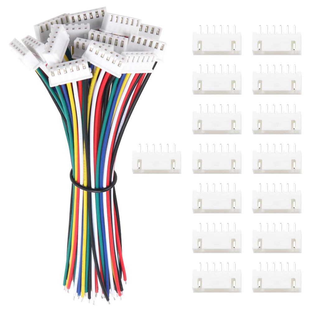 Lyeteung 6-Pin JST-XH Connector Kit with 22AWG 150mm Cable