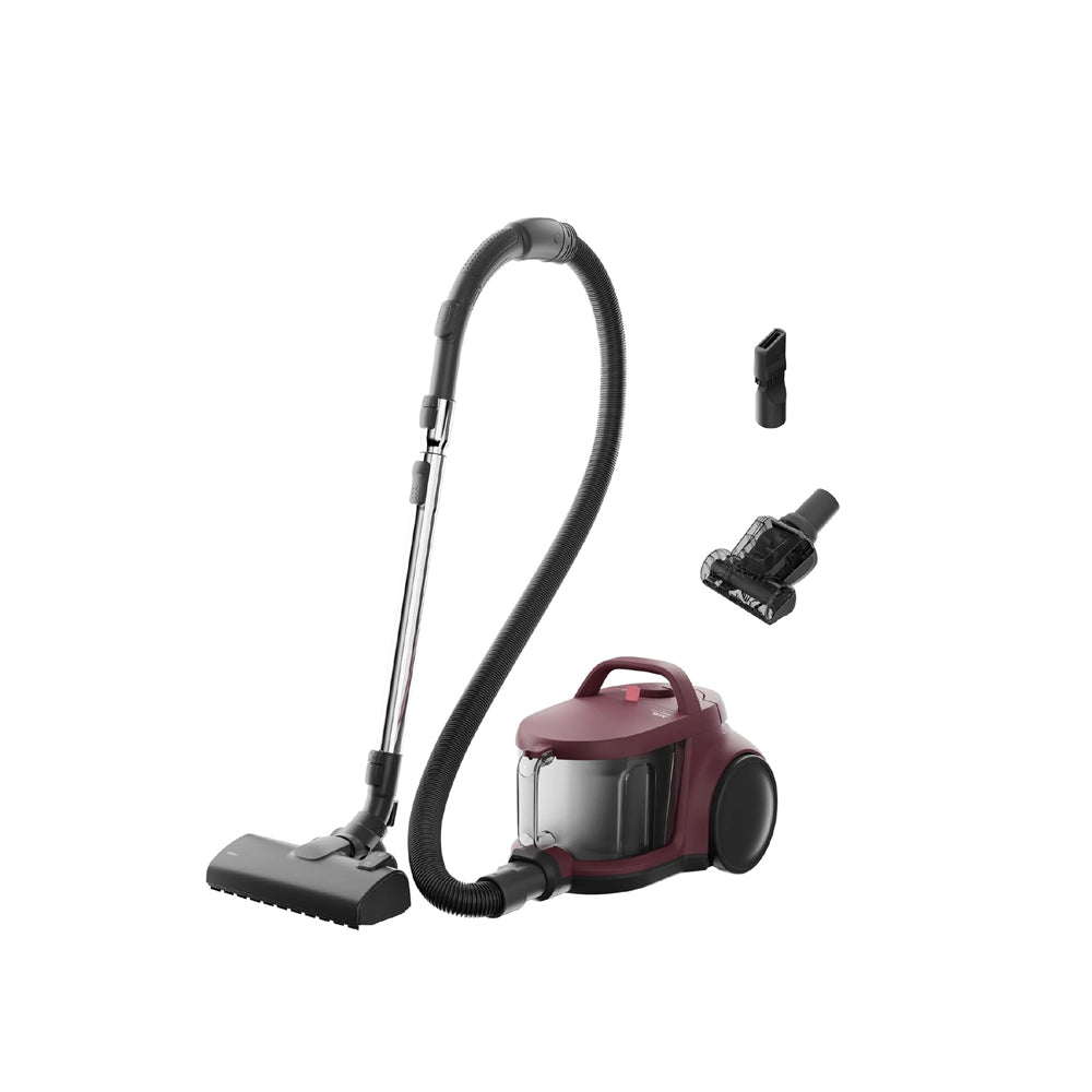 AEG ANIMAL 5000 Bagless Vacuum Cleaner, 3L, Compact, 78dB, 8.5m Action Radius, High Filtration, Multi-Surface, Dark Red