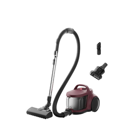 AEG ANIMAL 5000 Bagless Vacuum Cleaner, 3L, Compact, 78dB, 8.5m Action Radius, High Filtration, Multi-Surface, Dark Red