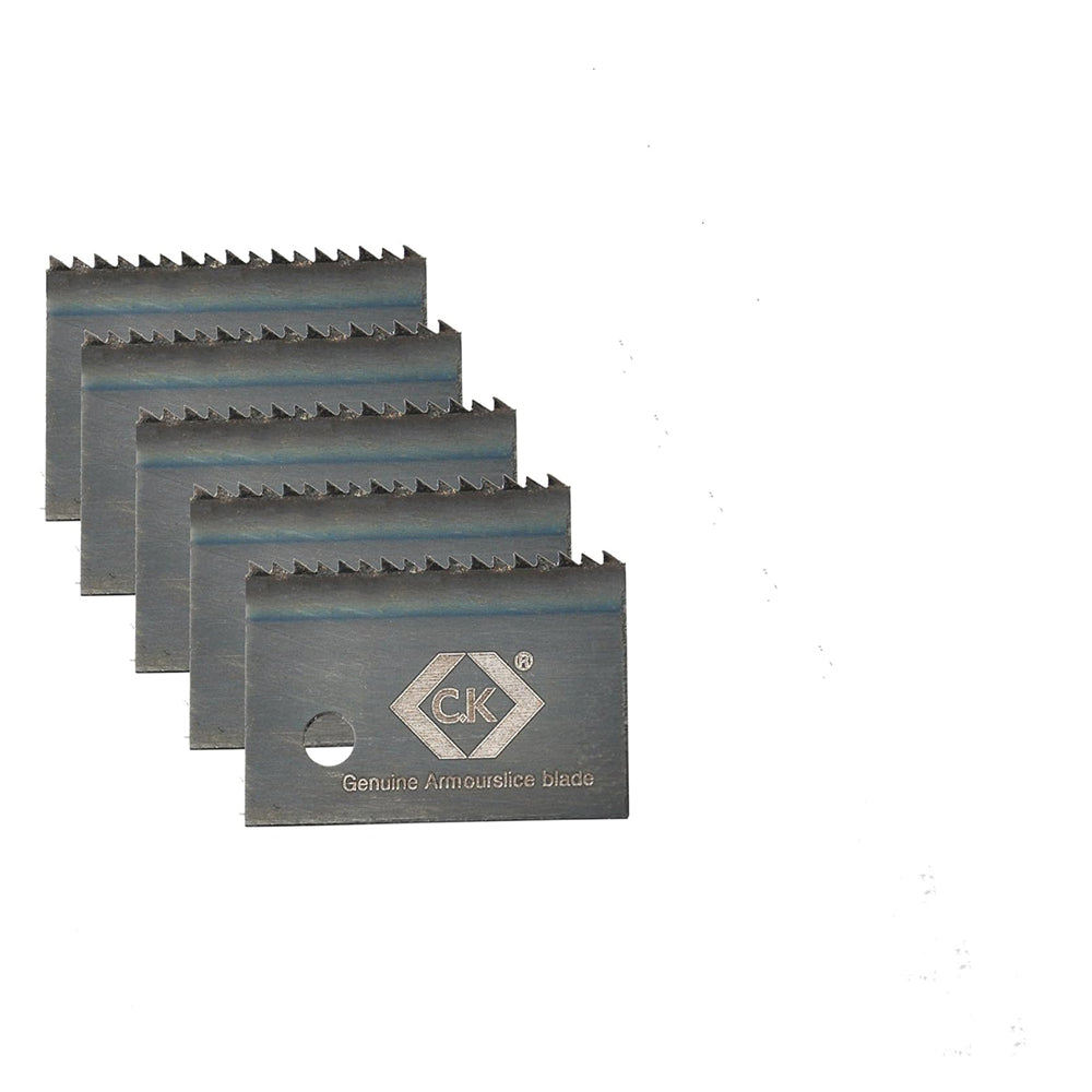 CK Armourslice SWA Cable Stripper Replacement Blades 5 Pack – Hardened Metal Armour Cable Cutting Spare Blades for Electricians Tool T2255 UK