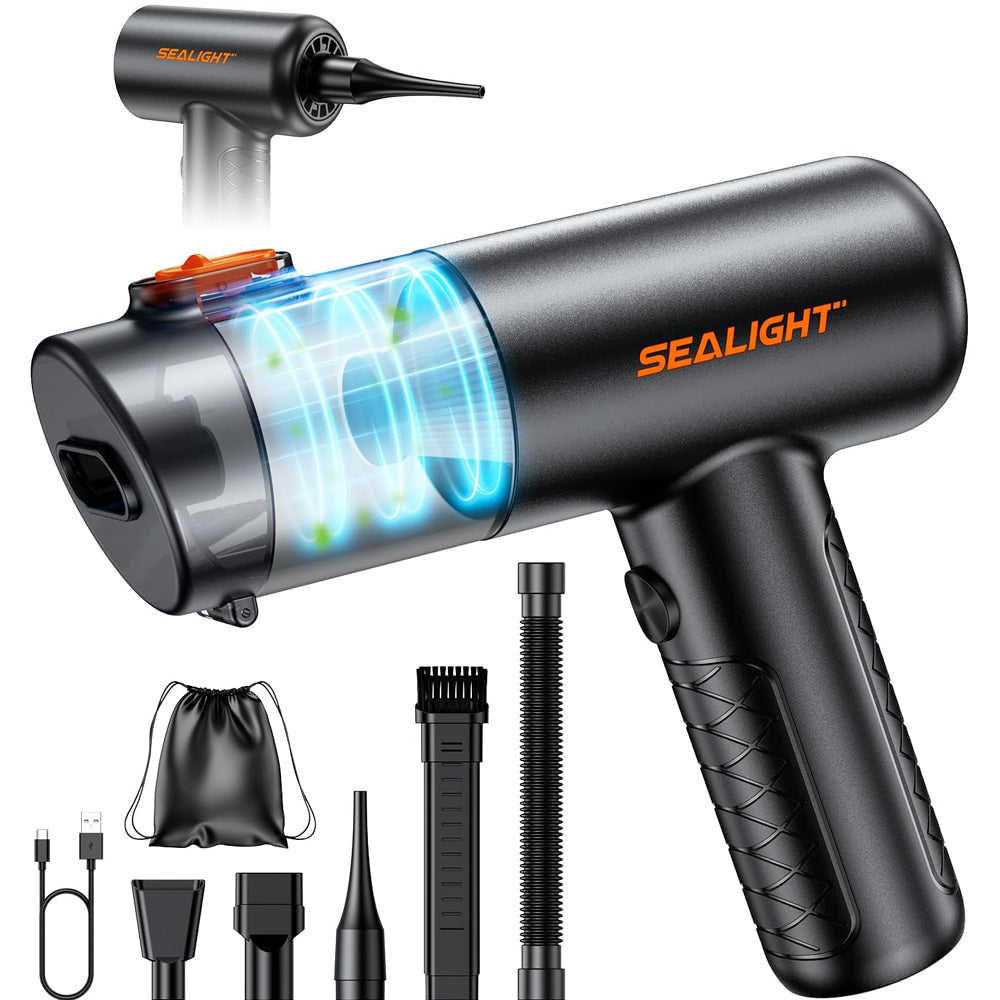 SEALIGHT Portable Cordless Car Vacuum 25000Pa