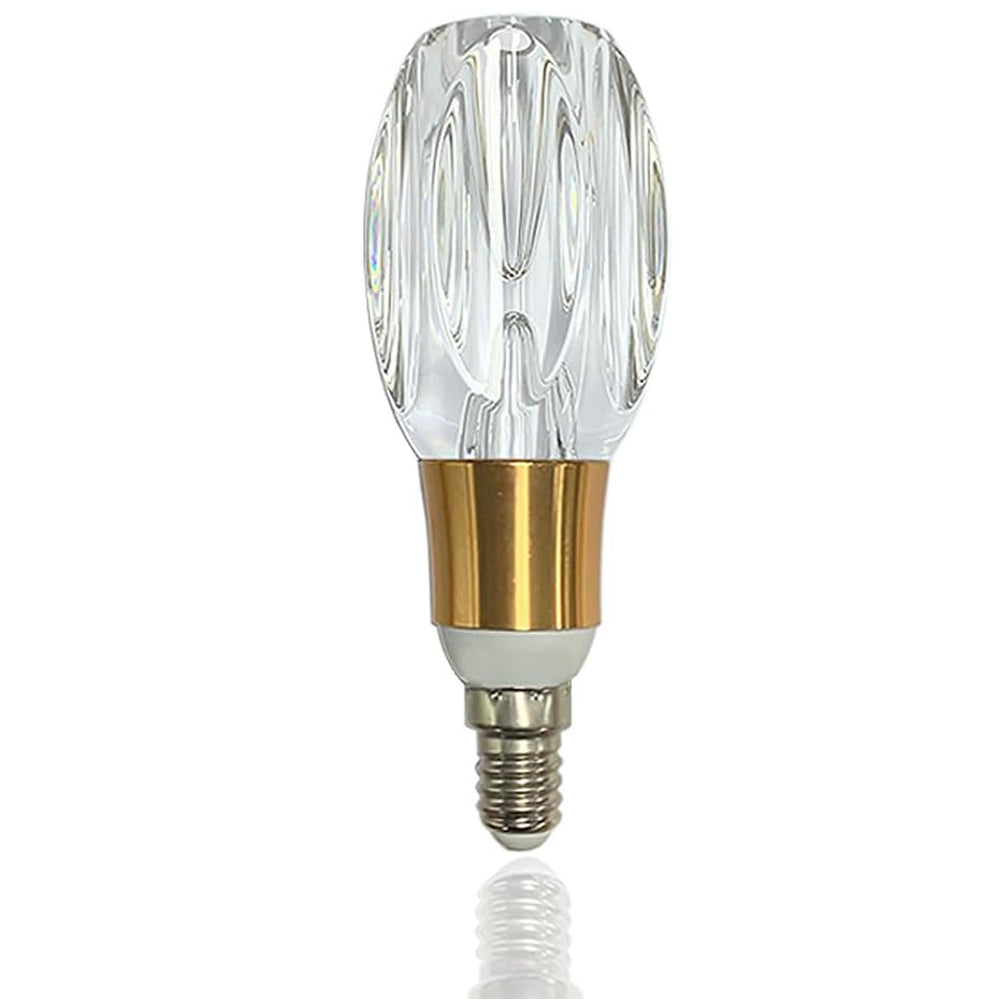 Acrylic Crystal LED Bulb 5W E14 6000K White Light