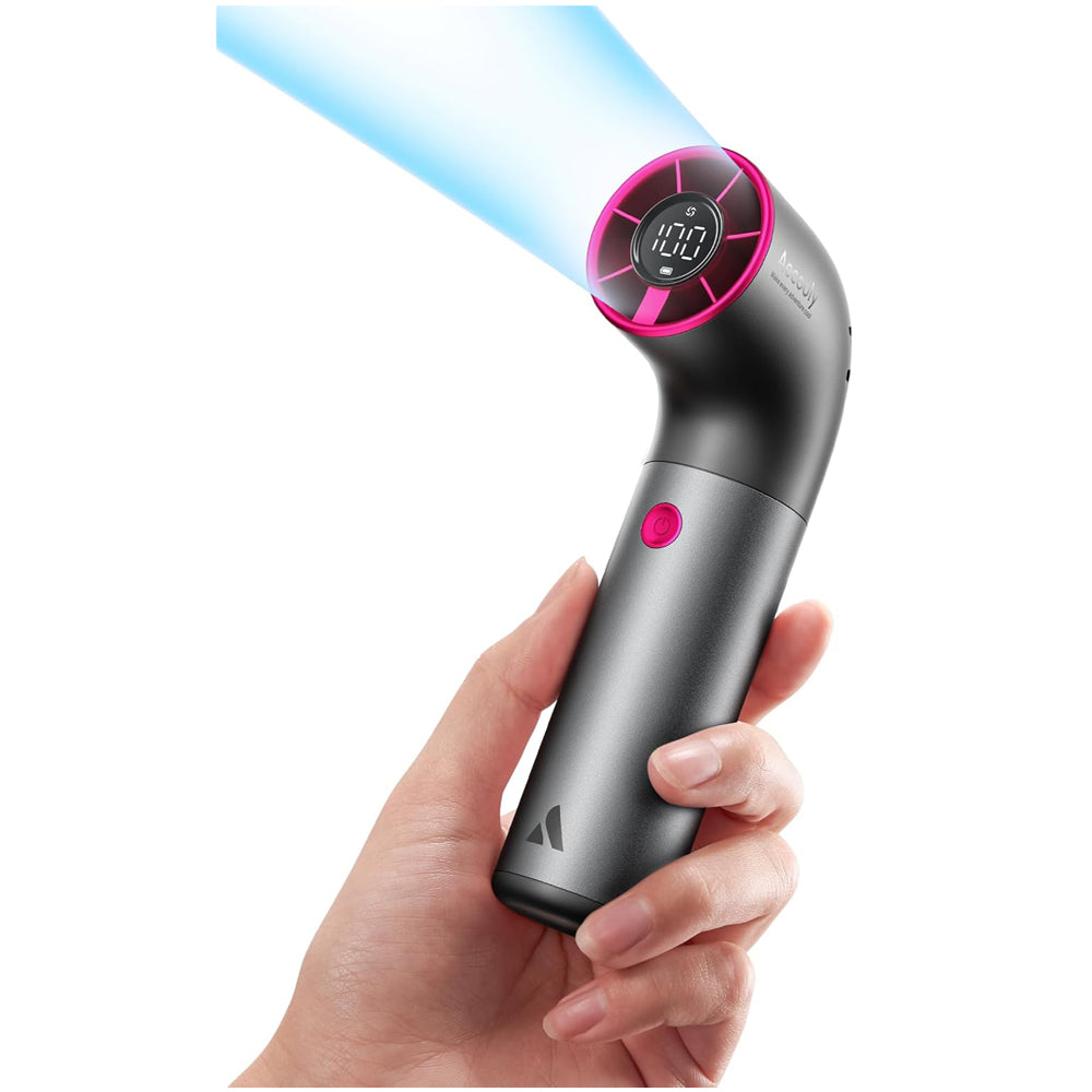 Portable Handheld Turbo Fan - 19000 RPM, 15H Rechargeable