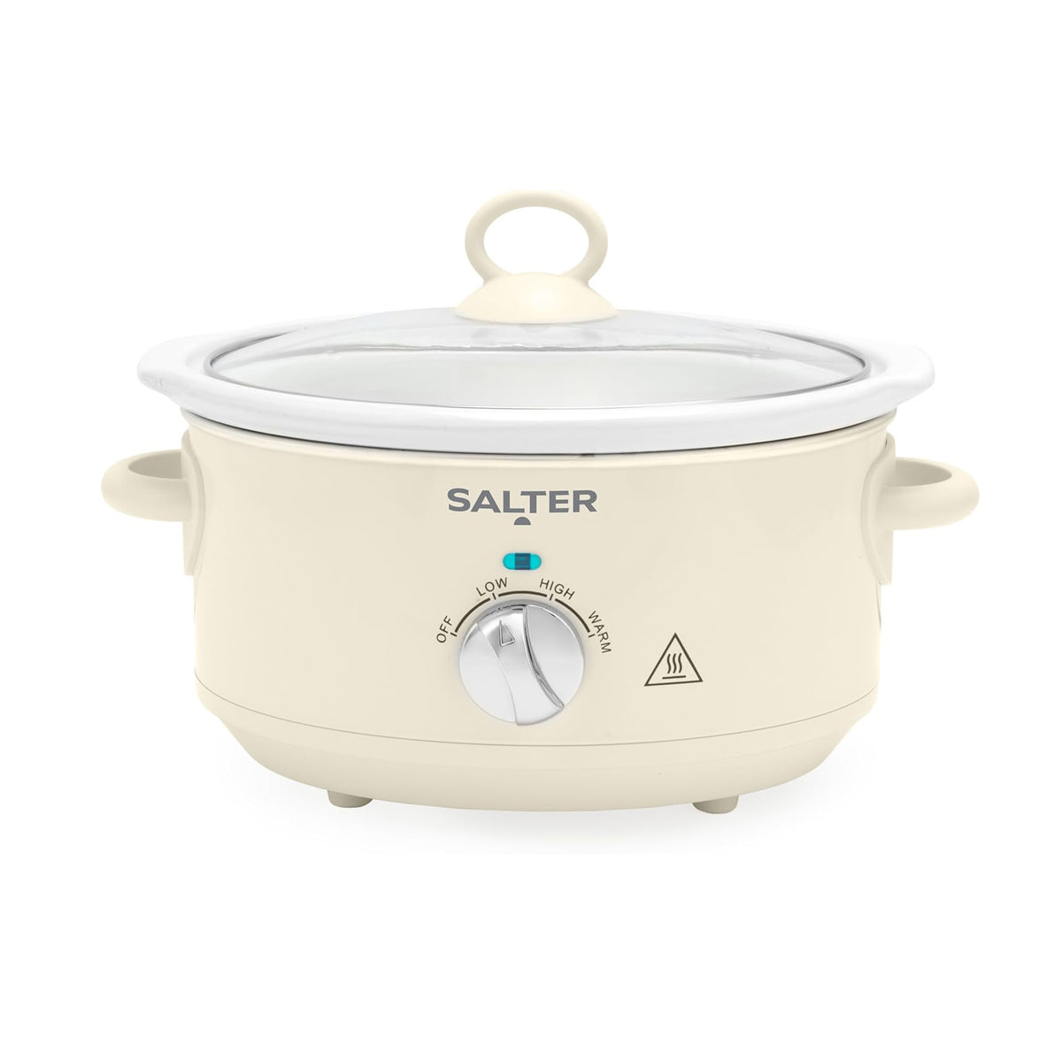 Salter Retro Cream 3.5L Slow Cooker – 3 Heat Settings & Keep Warm