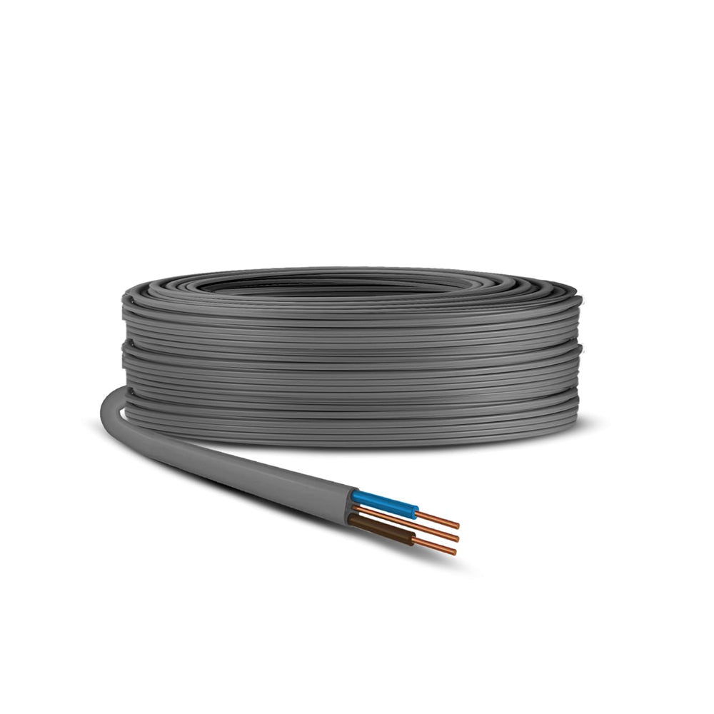 1mm Twin and Earth Electrical Cable 5m BASEC Approved