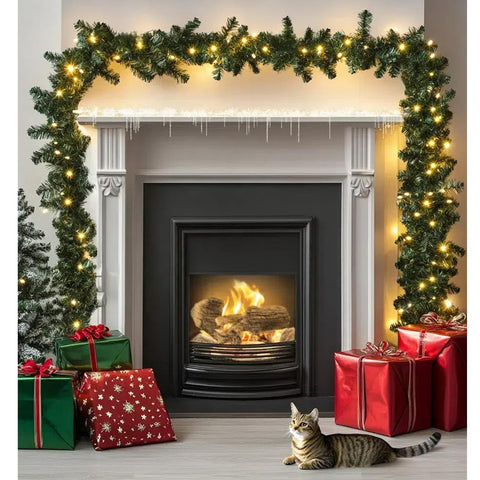 Christmas Garland with Lights 10M 200 LED Decoration