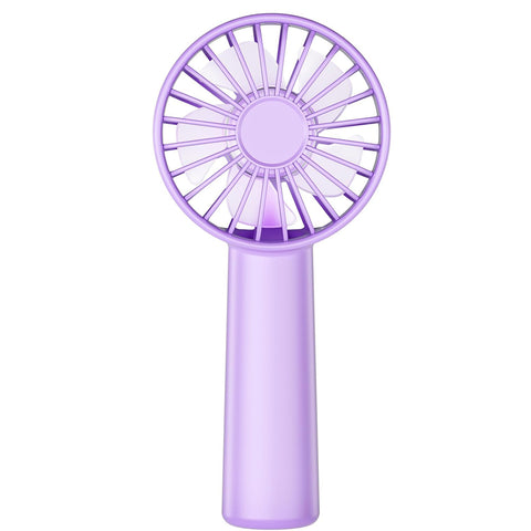 Mini Portable Handheld Fan 1800mAh 3 Speeds Light Purple