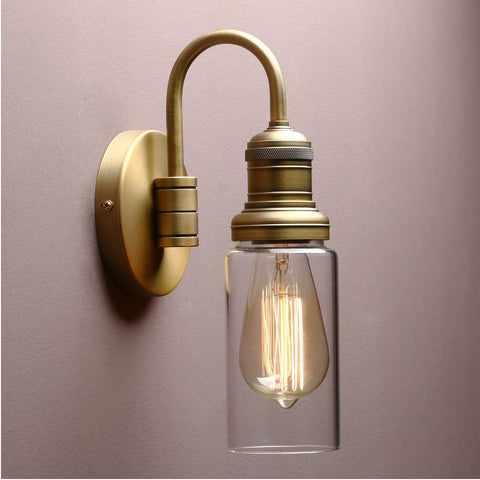 Yosoan Modern Vintage Industrial Wall Sconce Antique Gold