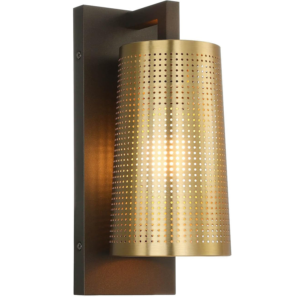 Industrial E27 Brass Bronze Wall Lamp