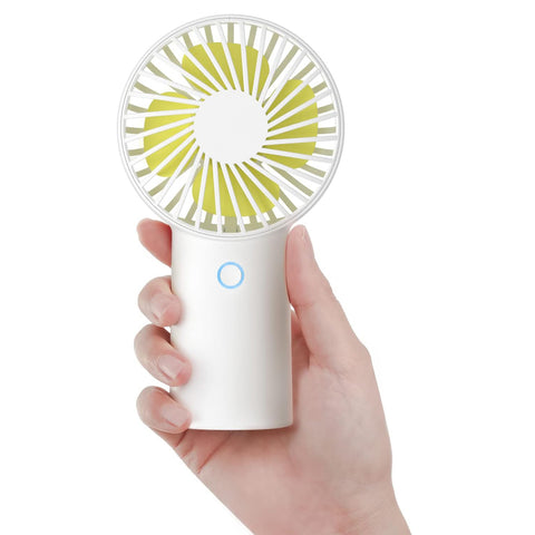 JISULIFE Handheld Fan with 20 Hours of Cooling, 4000mAh Battery, USB Rechargeable Portable Fan for Travel, Makeup, Concerts & Commute – Stay Cool Everywhere (White)