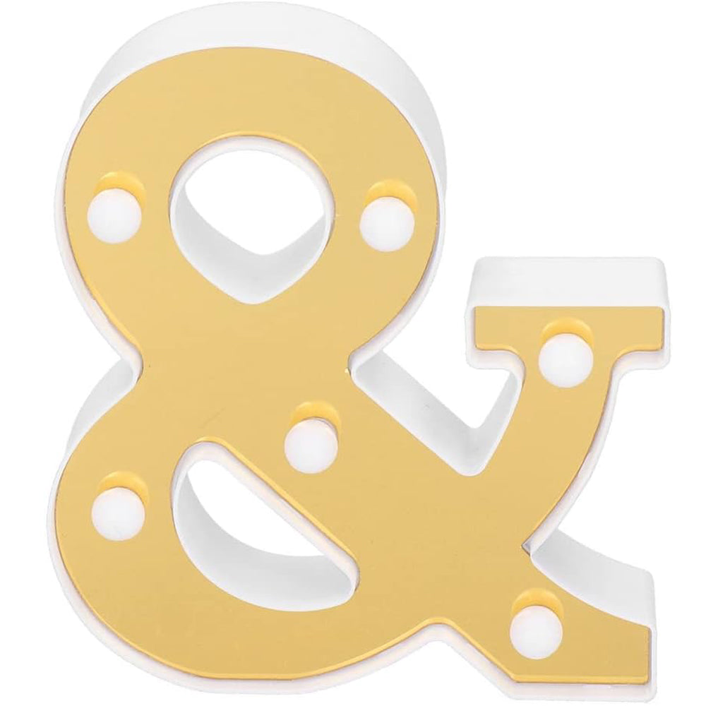 anso LED Decorative Light English Alphabet All Letters Lamp Home Bar Warm White Party Decor 16cm (&)