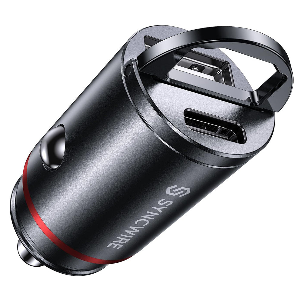 Syncwire USB C & USB Car Charger 12V PD30W QC3.0 Fast Charging